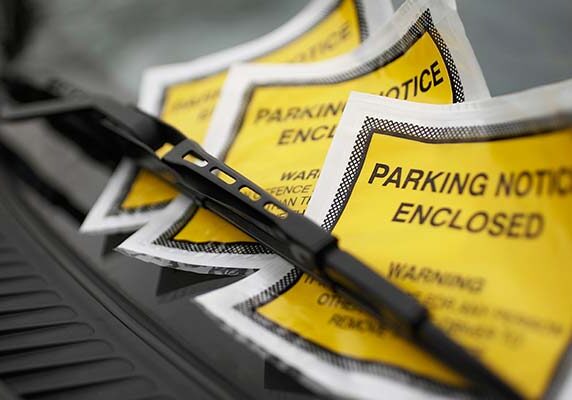 Parking Tickets on Windshield